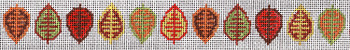 FSD-NB5 Needlepoint Belt - Autumn Leaves Finger Step Designs