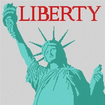 LP-190 Lady Liberty 13 Mesh 12 x 12 Linda Pietz