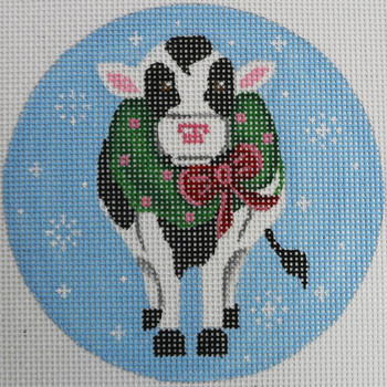 FA04 Cow with Wreath 4 Dia 18 Mesh Cow with Wreath 4 Dia 18 Mesh