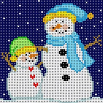 M-230 Snowman & Snowchild 13 Mesh 5x5 Treglown Designs