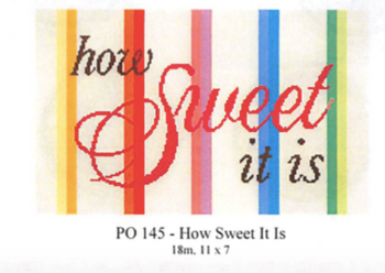 PO145 How Sweet It Is 11 x 7 18 Mesh CanvasWorks
