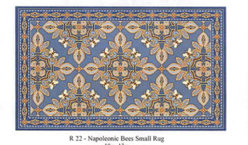 R22 Napoleonic Bee Small Rug 13 Mesh CanvasWorks