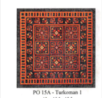 PO15A Turkoman 15.5 X 15.5 13 Mesh CanvasWorks