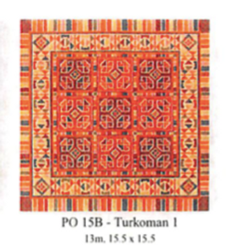 PO15B Turkoman 15.5 X 15.5 13 Mesh CanvasWorks