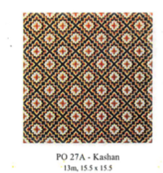 PO27A Kashan 15.5 x 15.5 13 Mesh CanvasWorks