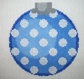 CO27B Blue Polka Dot 4 x 4 18 Mesh CanvasWorks 