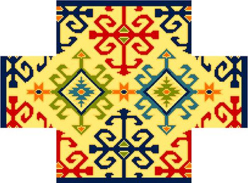 BC31A Anatolian Kilim Brick Cover 8.75x4.5x3 13 Mesh CanvasWorks 