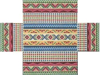 BC4 Anatolian Stripes Brick Cover 8.75x4.5x3 13 Mesh CanvasWorks 