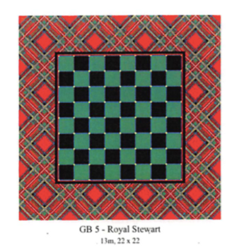 GB5 Royal Stewart 22 x 22 13 Mesh CanvasWorks 