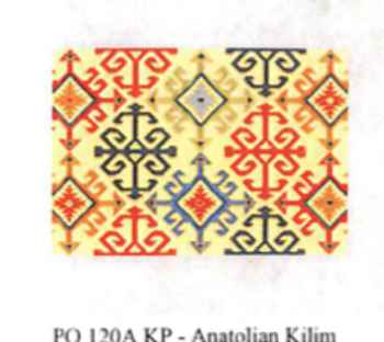 PO120A KP Anatolian Kilim  16 x 10 13 Mesh CanvasWorks 