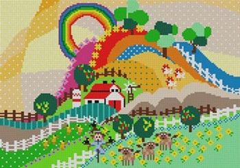 RC-5009 Farm Scene/Small 13 Mesh 91⁄2 x 131⁄2 Roberta's Collection Treglown Designs