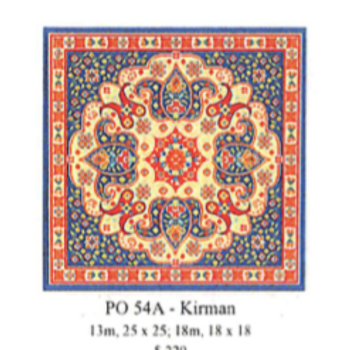 PO54A Kirman 18 x 18 18 Mesh CanvasWorks - The NeedleArt Closet