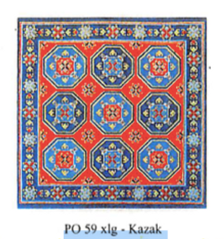 PO59 Large Kazak 20x 20 13 Mesh CanvasWorks