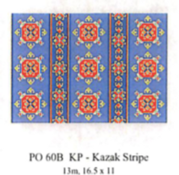 PO60A KP Kazak Stripe 16.5 x 9 13 Mesh CanvasWorks
