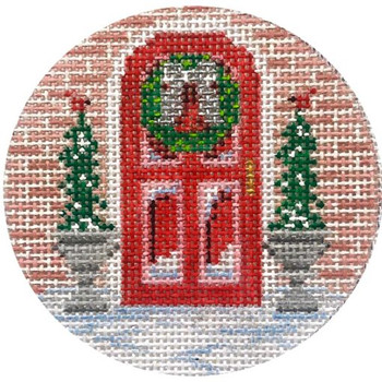 APX373 Alice Peterson Designs CHRISTMAS RED DOOR 13 Mesh 4x 4