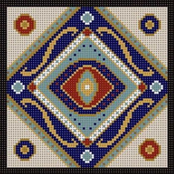 X-208 Ethnic Pattern #2 13 Mesh 6x6 Treglown Designs