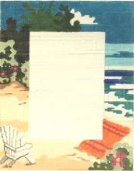 KL1109  AT THE BEACH --   5 x 7 opening Frame 13 Mesh KAMALA