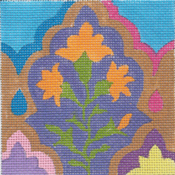 SC960 Arabesque tiles in purple 4 x 4 18 MESH SALLY COREY