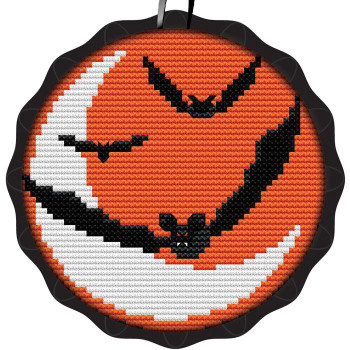 CN0116 Batty Moon Spooky Ornament Kit Creative Needle Arts