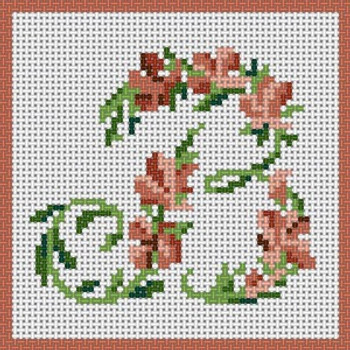 X-099 Treglown Designs B Floral Letter
