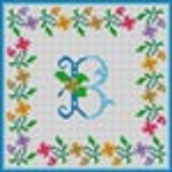 X-085 Treglown Designs B Floral Border