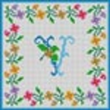 X-085 Treglown Designs V Floral Border