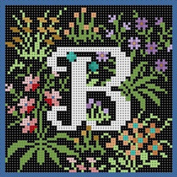 X-090 Treglown Designs Letter B Cluny Tapestry