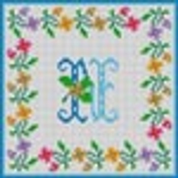 X-085 Treglown Designs N Floral Border