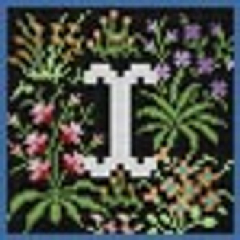 X-090 Treglown Designs Letter I Cluny Tapestry