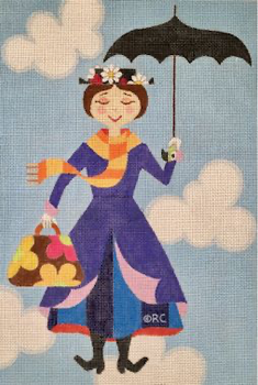 HO1647 MARY POPPINS IN CLOUDS 9X13 18 meshRaymond Crawford Designs