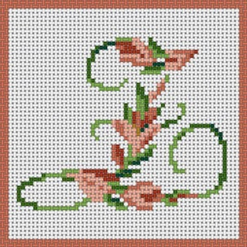 X-099 Treglown Designs Z Floral Letter