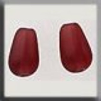 12280 Mill Hill Glass Treasure Pearshape Bead AB Matte Dark Rose