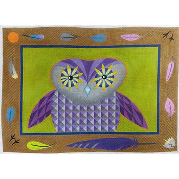 ZE546 Baby Picture Owl 12" x 9" 18 Mesh Zecca