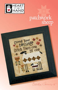 Patchwork Sheep 98W x 110H by Heart In Hand Needleart 19-2125
