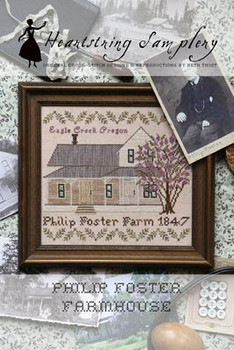 Philip Foster Farmhouse 122w x 105h Heartstring Samplery 19-1771 YT