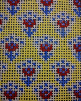 AF53	Yellow Provence Insert 3" x 3"	14 Mesh Anne Fisher Needlepoint, llc
