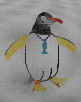 WWCO2011 Penguin with Fish Necklace Mesh Waterweave