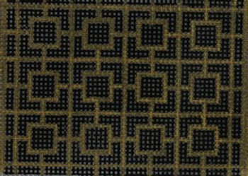 WCC19 wallet insert gold squares on black  3.25 x 2.25 18 Mesh Kristine Kingston Needlepoint Designs