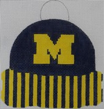 CC119 Michigan Cap  4.25 x 4.5 18 Mesh Kristine Kingston Needlepoint Designs