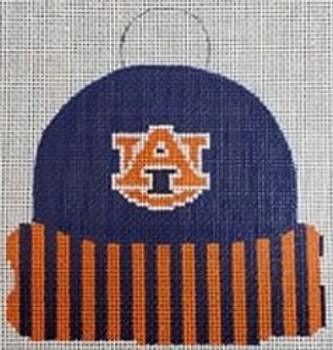 CC143  Auburn Cap 4.25 X 4.5 18 Mesh Kristine Kingston Needlepoint Designs