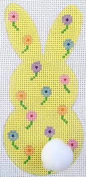 HB-330 Yellow Bunny Tail 21⁄4x43⁄4 18 Mesh Stitch Guide Included Hummingbird Designs