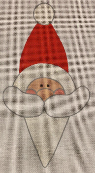 JC-15 Snow Cone Santa 41⁄2x81⁄2 18 Mesh JANET CASEY includes stitch guide by Janet Casey