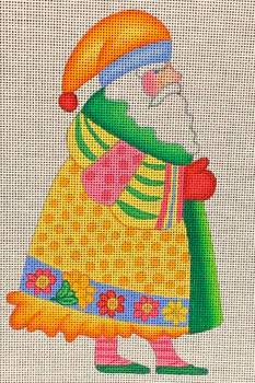 KS-19 Provence Santa 43⁄4x73⁄4 18 Mesh  KATIE’S NEEDLEPOINT DESIGNS