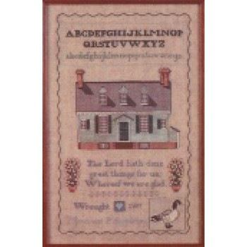 Kit 8“Colonial Character Sampler”  The Nelson-Galt House~Williamsburg, VA.~Circa 1707 The Heart's Content