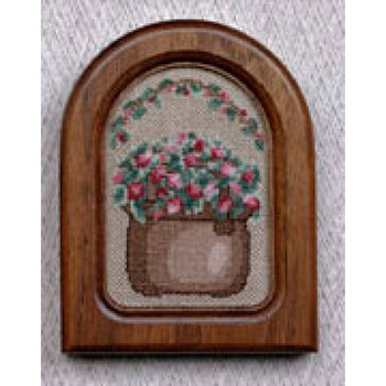 Kit 28“Mini Floral Basket”, dark walnut arch frame The Heart's Content