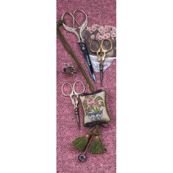 Kit 129	“Ming Floral Scissors Fob The Heart's Content