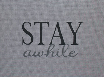 AC615 Stay awhile Canvas Cut 20 x 15 13 Mesh Colors of Praise