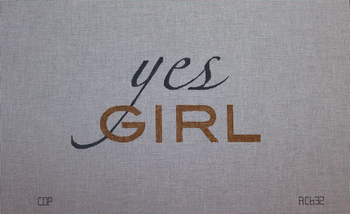 AC632 yes girl canvas cut 17x12 18 Mesh Colors of Praise