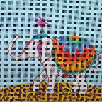 AN401 Whimsey elephant 9x9 13 Mesh Colors of Praise 