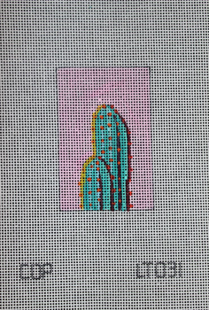 LT031 turquoise cactus  2x3 18 Mesh Colors of Praise